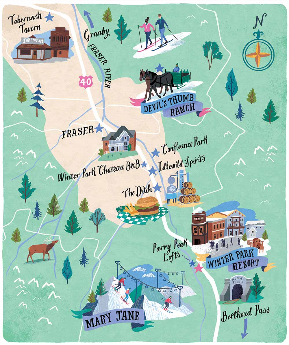 Ski Maps – Sara Mulvanny Illustration